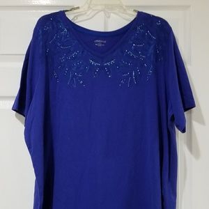 Catherines Tops - Top with leaves and Rhinestones Catherines Tops - Top with leaves and Rhinestones